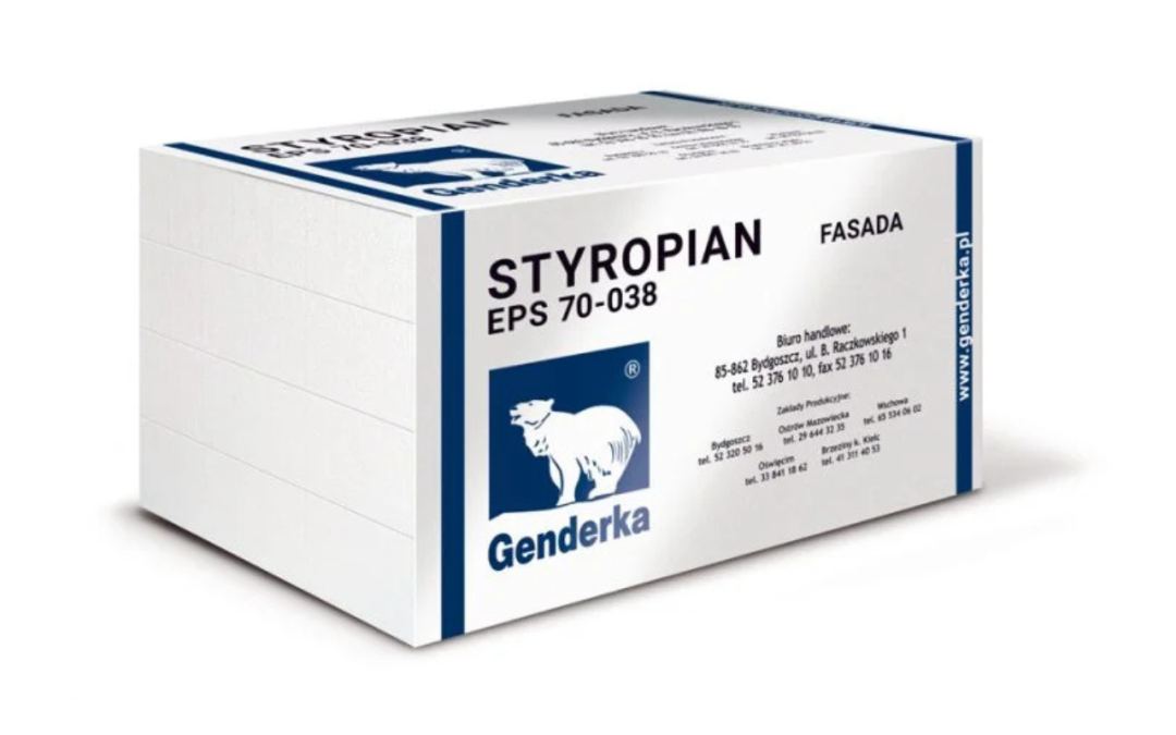 DOCIEPLENIA/ IZOLACJE STYROPIAN GENDERKA EPS 70-038 FASADA