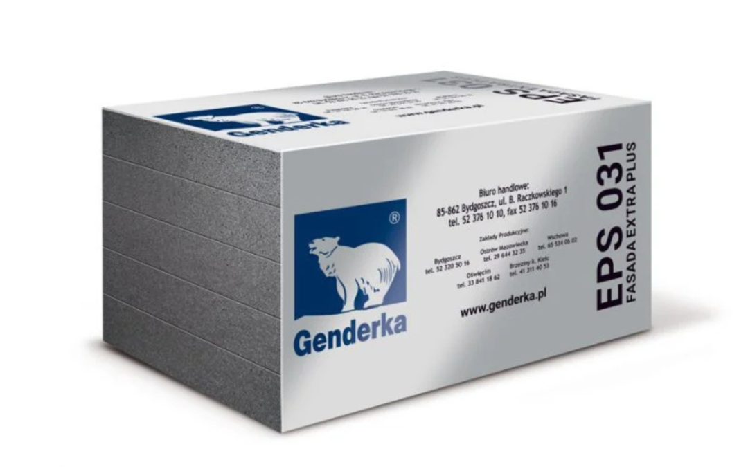 DOCIEPLENIA/ IZOLACJE STYROPIAN GENDERKA EPS 031 FASADA EXTRA PLUS – STYROPIAN GRAFITOWY