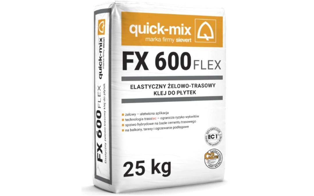 SIEVERT FX 600 FLEX – wysoko elastyczny żelowo-trasowy klej do płytek